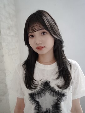 ジョエミバイアンアミ(joemi by Un ami) ★カールセミディシアーカラー姫カット小顔カット韓国レイヤー