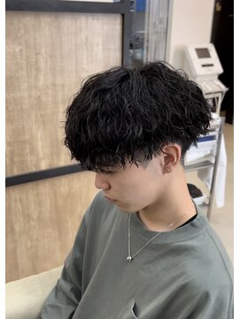 メンズギフト(men's GIFT) 刈り上げツーブロックツイストスパイラルパーマメンズマッシュ