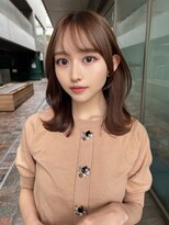 ガーデン 渋谷(GARDEN)&nbsp;くびレイヤー前髪ありイメチェンアンブレラカラーこなれミディ