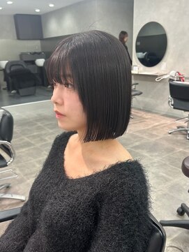 ジーニー 千葉(GENiE) 韓国/タッセルボブ/艶カラー/顔周り/千葉駅【白井愛海】