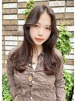 ノースイースト 阿佐ヶ谷北口店(north east) セミロングレイヤー/前髪なし/センターパート