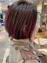 フリップビーアヴェダ(FLIP B AVEDA)&nbsp;本八幡×大人ショート×暖色カラー×赤