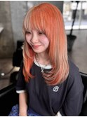 オレンジ×ベージュ☆