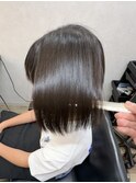 【ボブ×縮毛矯正】#髪質改善#美髪矯正#縮毛矯正