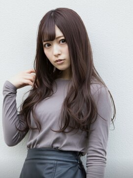 ファクトリーファイブ(Factory5) 小顔レイヤーロングカフェモカ20代30代40代くびれミディ韓国ヘア