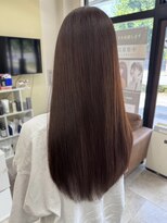 アンジュ 篠ノ井店(ange)&nbsp;20代30代40代50代レッドブラウンロングスタイル