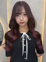 ルノン シェリー(LUNON cheliy)&nbsp;ハイライトカラーくびれヘアアプリコットオレンジ