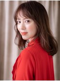 □グレーベージュ毛先パーマエアリーロング403戸田公園30代40代