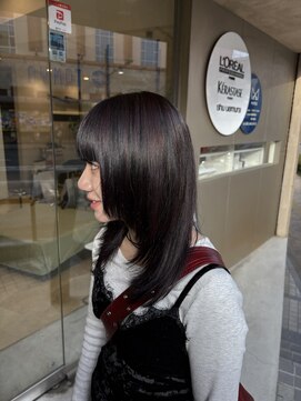 レイヤーカット+デザインカラー