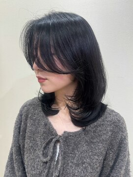 シェノン サントル(CHAINON CENTRE) 梅田/黒髪/クラゲヘアー/オリーブグレー/小顔/ココアベージュ