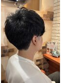 清潔感のある刈り上げマッシュ【099スタイル】