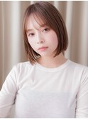 ミルクティーブロンド12トーン大人美人耳掛けボブZ浦和20代30代