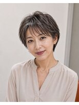 リーフ 焼津店(LeaF)&nbsp;白髪染めでも重く見えないショートスタイル。