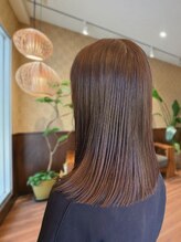 アサナ バイ フォーラボ 尾山台(ASANA by ForLABO)&nbsp;フェイスレイヤーミディ×髪質改善艶ブラウン/尾山台/自由が丘