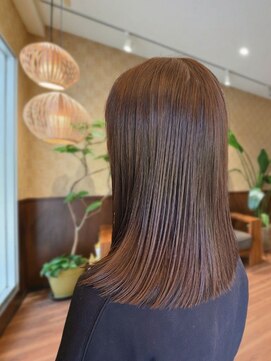 アサナ バイ フォーラボ 尾山台(ASANA by ForLABO) フェイスレイヤーミディ×髪質改善艶ブラウン/尾山台/自由が丘
