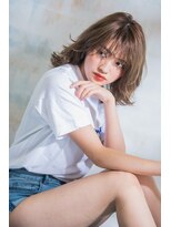 ヴァンクシー バイ ルナ(VANKCY by Luna) 小顔 20代 30代 伸ばしかけ 大人ボブ ひし形シルエット ベージュ