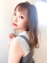 ヘアーワークス ヘルム 渋谷店(HAIR WORKS HELM)&nbsp;[HELM渋谷]オン眉セミロング