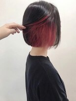 デイジー インデックスヘア 大島店(DAISY index hair) ”DAISY大島店” ピンク イヤリングカラー インナーカラーレッド
