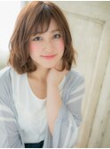 *mod's姪浜*…ペールカラーランダムパーマ抜け感エアリーミディe