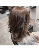 アフィックス ヘア 水天宮前店(affix hair)&nbsp;スイングカール×くすみベージュカラー