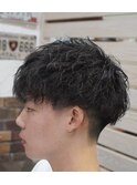 マッシュヘア×ツイストパーマ
