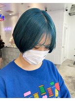 ゲーム 原宿店(GAME)&nbsp;ターコイズブルー/ダブルカラー/ケアブリーチ/髪質改善/原宿