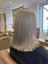 ラボヌールヘアー 宇都宮店(La Bonheur hair) ホワイトブランド×切りっぱなし♪【宇都宮駅/インナーカラー】
