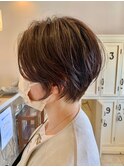 マニッシュショート/ユニセックス/チョコレートカラー