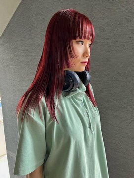 アルカナ 明治神宮前原宿(ARCANA) 斜めバンググレージュカラーデザインカラー　シルキーベージュ