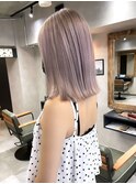 クリーミーピンク、ハイライト、グレージュ、ハイトーン