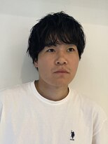 韓国マッシュウルフツイストスパイラルパーマセンターパート