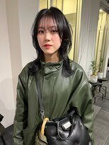 カフ(CAF)&nbsp;CAF松本/レイヤーカット/ウルフレイヤー/ブルーブラック/大阪