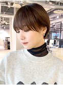 ブラウンショート_エアリーロングピンクブラウン_ba470221