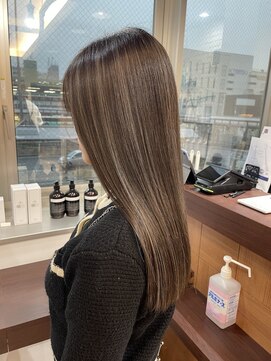 ミリ 奈良店(mm) ハイライト/透明感カラー/韓国/髪質改善/奈良駅/奈良/