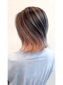 シルバーバレイヤージュ×インナーオレンジ