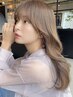 『再来女性人気NO.1♪』デザインカット+透明感カラー+Aujuaトリートメント　