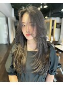 ワンホンヘア/レイヤーカット/韓国ヘア/髪質改善