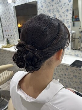 サクララ(Sakura la) 七五三/お母さま/五歳/お着物ヘア/和装ヘア/タイトシニヨン/