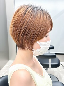 ハルキミナト ジャパン トウキョウ(HARUKI MINATO japan TOKYO) 20代30代40代/丸みショート/マッシュショート/グレーベージュ