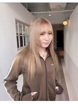 シェーン 仙台駅広瀬通店(schon)&nbsp;顔周りレイヤー×ベージュ