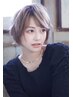 ケアブリーチ使用 白髪ぼかしハイライトカラー+全体カラー+カット+3stepTR