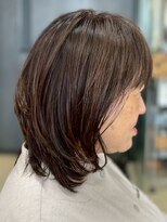 ヘアークリアー 春日部&nbsp;ミセス おしゃれな大人のソフトウルフスタイル 白髪染め