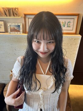 アンツ サザンリゾート 茅ヶ崎店(ANT'S Southern Resort) くびれヘア/アプリコットオレンジ/夏のヘアアレンジ/緩めパーマ