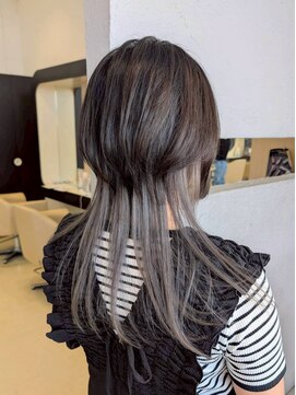 ヘアショップエヌアンドエー 久喜 栗橋店(hairshop N&A) クールな透明感！グレージュのインナーカラーウルフ