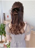 お呼ばれセットハーフアップ【津田】