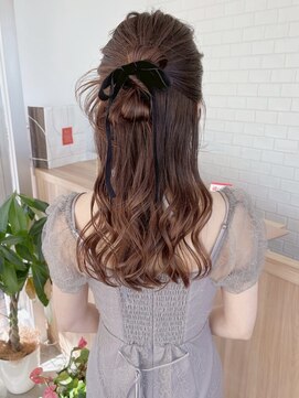 ヒトノワ(Hito.nowa) お呼ばれセットハーフアップ【津田】