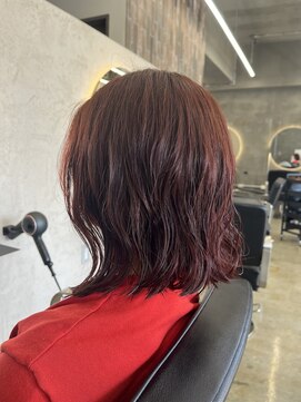 エイト チャタン 沖縄北谷店(EIGHT chatan) (北谷)ボブパーマ×ワインレッドで雰囲気まとう大人可愛い！