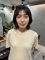 スタンド バイ ヘアー アンド コーヒー 恵比寿(STAND By HAIR ＆ Coffee)&nbsp;bordeaux brown