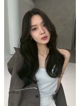 エヌ 大阪梅田店(enu) 【大阪梅田】グレージュ×韓国風顔周りレイヤー