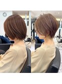30代40代50代ショート白髪ぼかし銀座丸みくびれ井